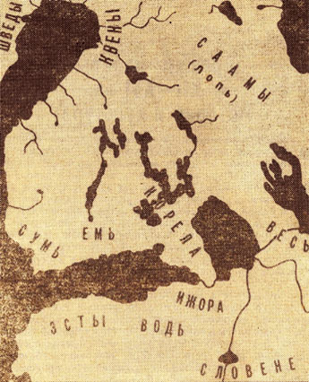 Карта расселения народов Северо-Запада