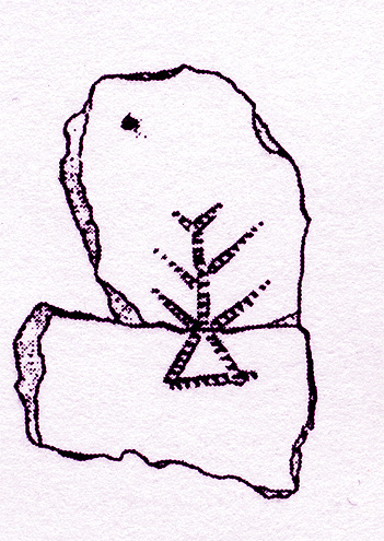 Пегрема, петроглиф Мирового Древа (реконструкция)